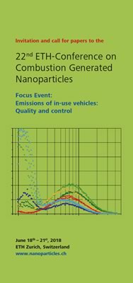 22nd ETH-Conference on Combustion Generated Nanoparticles. June 18th - 21st, 2018 at ETH Zentrum, Zürich, Switzerland.