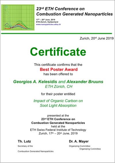 Certificate, 1st price