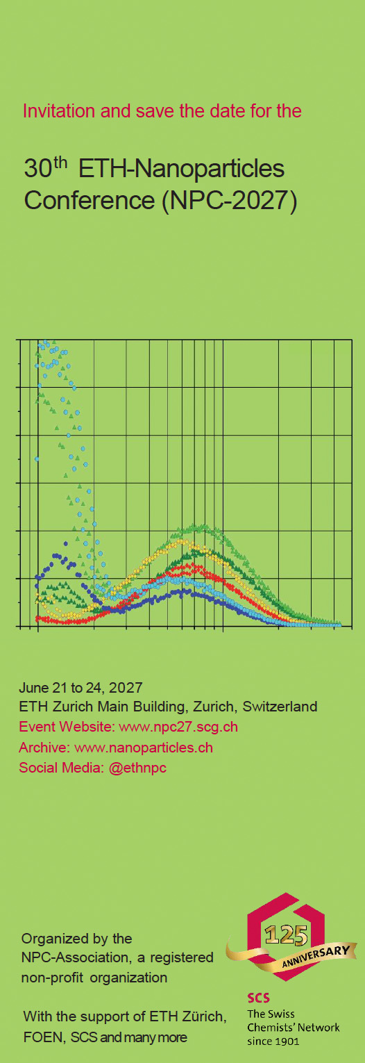 Flyer & Invitation: 30th ETH-Nanoparticles Conference» (NPC-2027), June 21 to 24, 2027, ETH Zurich Main Building, Zurich, Switzerland