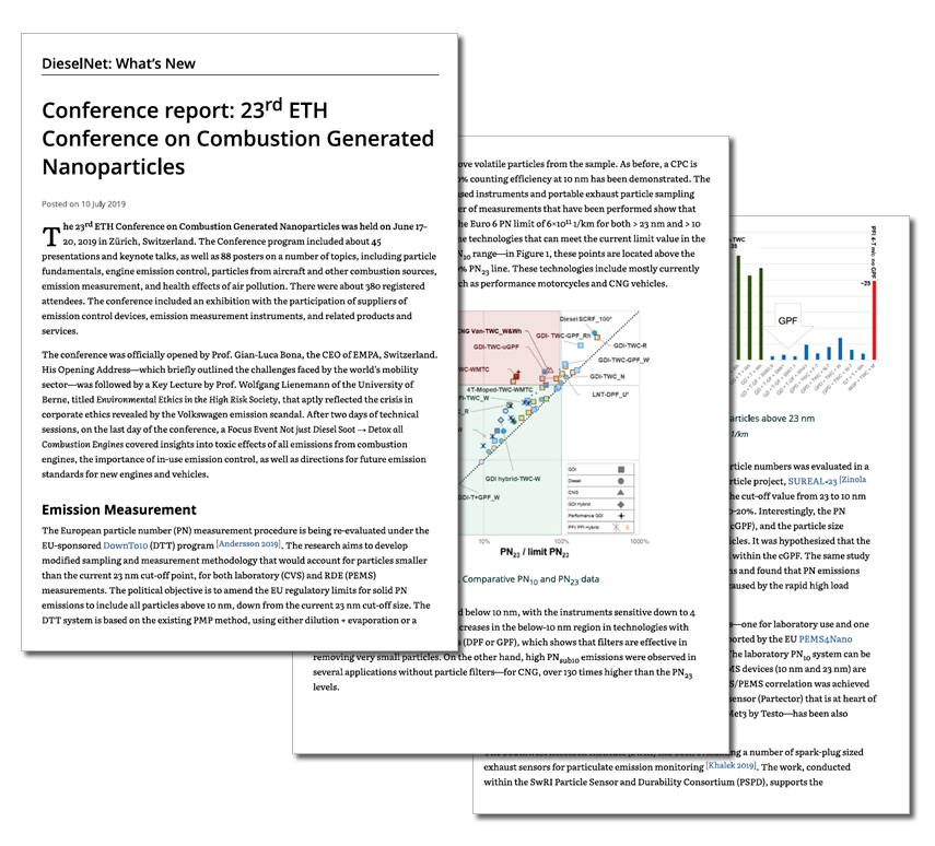 Article published in DieselNet, July 2019: Conference report: 23rd ETH Nanoparticles Conference (NPC)